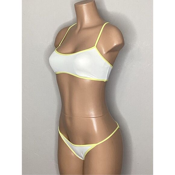 New. L*SPACE white and yellow bikini. Large. Retails. $198 - Picture 7 of 12